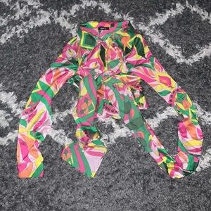 Envme long sleeve crop top size M